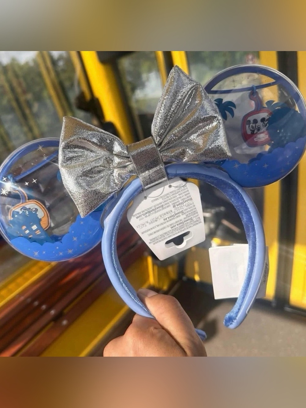2025 Walt Disney World Skyliner Moving Minnie Mouse Ears Removable Bow